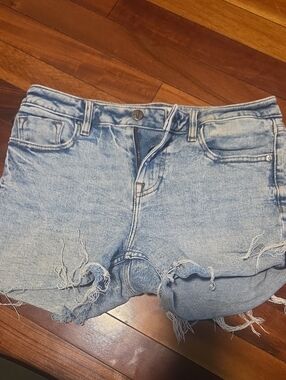Vigoss Light Blue Denim Short High Waisted Size 26